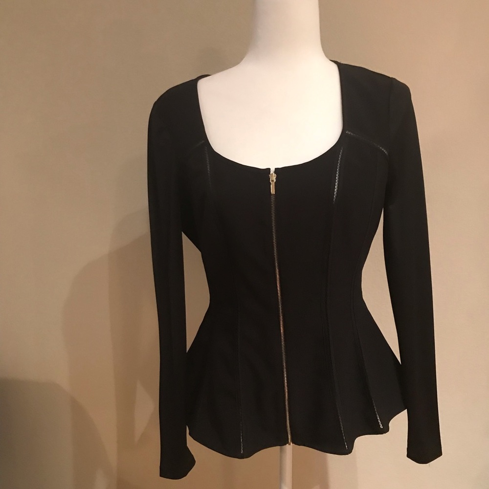 Black Peplum Top